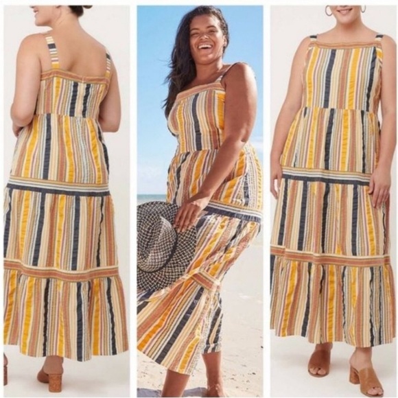 LOFT Riviera Tiered Maxi Dress - Picture 7 of 7